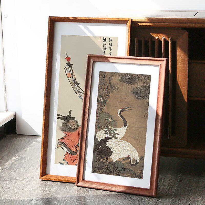 实木相框书法装裱国画大尺寸定制画框空框定做海报宣传拼图框挂墙