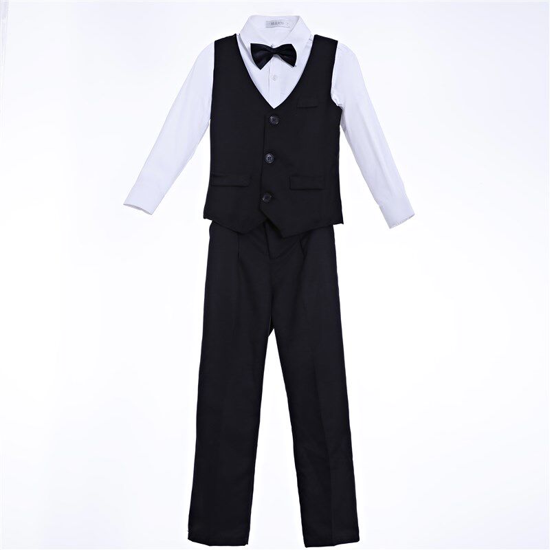 男童礼服马甲套装男孩主持人儿童表演中小学生大合唱演出朗诵服装