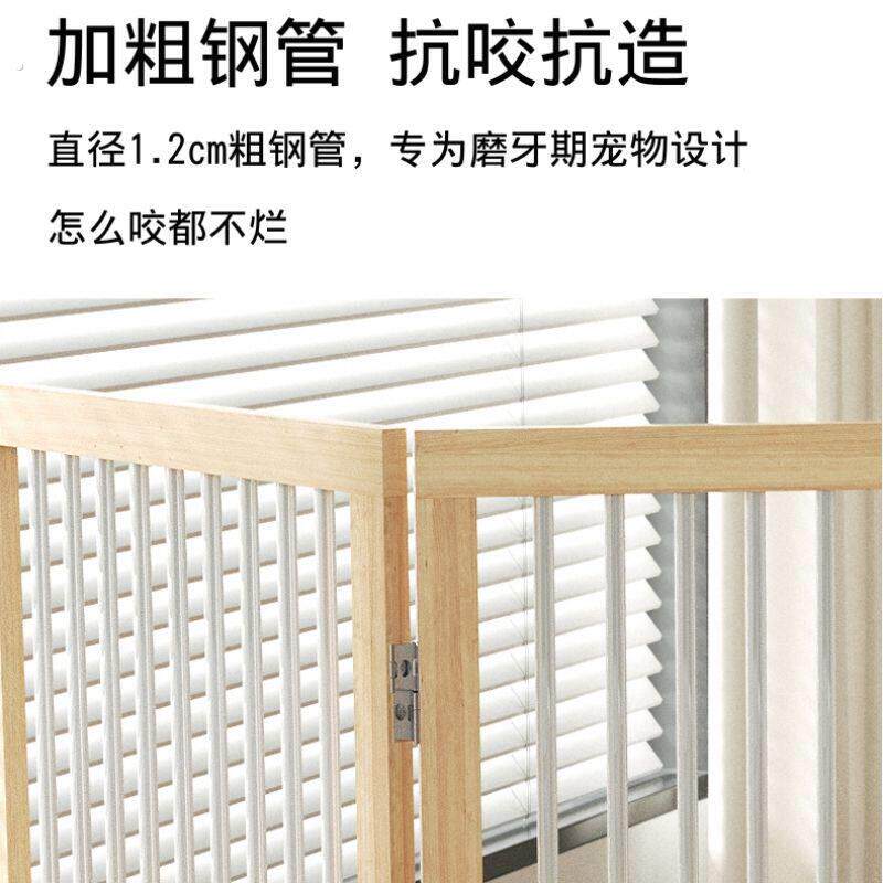 可折叠实木中小型栅栏门栏宠物挡板围栏室内门拦狗狗越狱隔离
