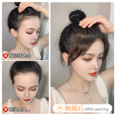 胎毛浏海假发女片头顶无痕真发轻薄假发片发际线假发贴自然前额补