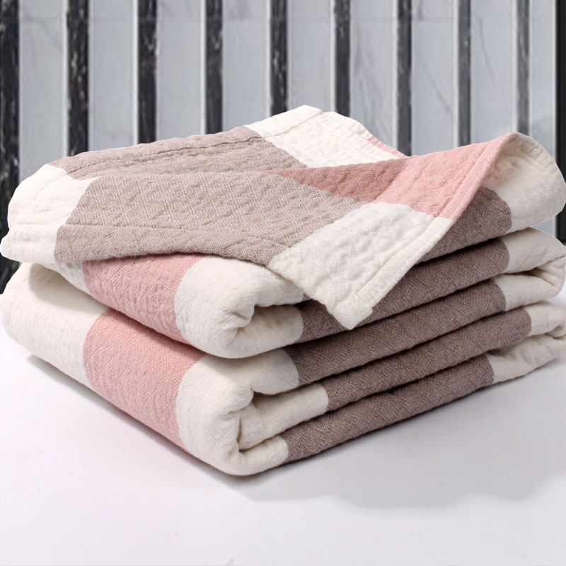 盖毯子纯棉加厚毛巾被水洗棉纱布单人双人包邮床单不掉色不掉毛