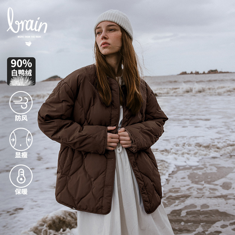 羽绒服女款冬季2023年新款高级感羽绒服短款小个子百搭面包服外套