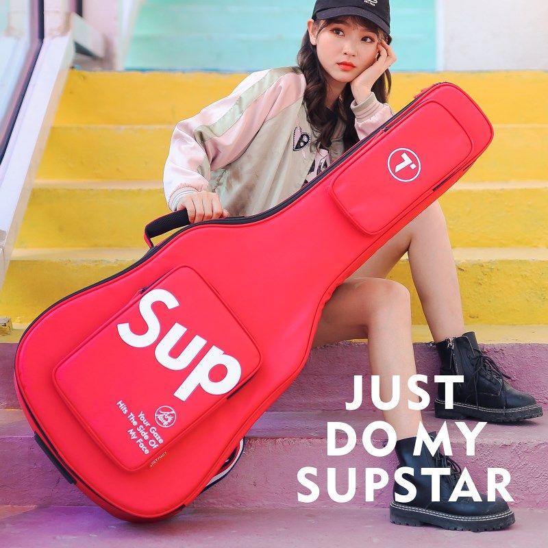 吉他包36 3840 41寸民谣加厚防震防水双肩背包古典琴盒电吉它包42