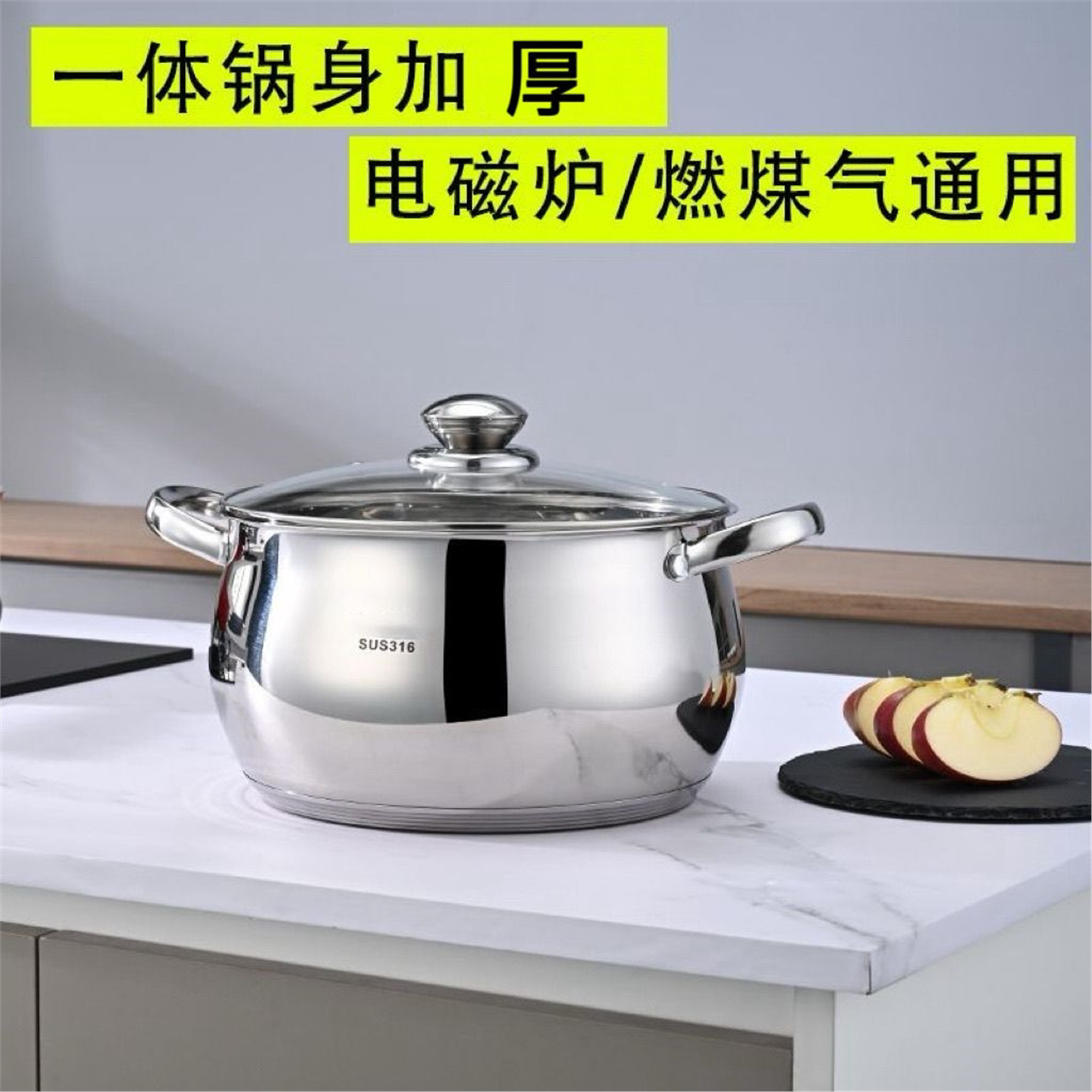 出口德国316不锈钢汤锅炖