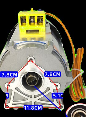 电动三轮车大功率电机 48V60v72v水电池 马达1500瓦3000w纯铜无刷