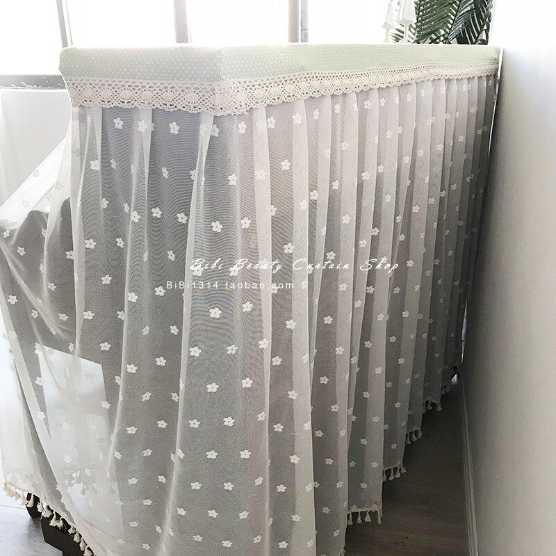 美式绿色波点防尘蕾丝纱质立式钢琴罩全罩电子钢琴套钢琴凳定制