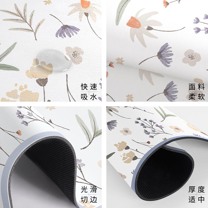 厨房沥水垫子吧台硅藻泥吸水杯垫茶台隔热垫子碗盘杯子免洗干燥垫