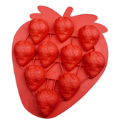 创意时尚 冰格制冰模草莓菠萝葡萄软冰格多功能制冰盒冰块模具家用