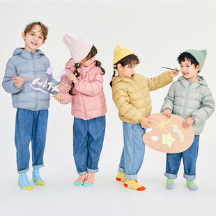 儿童轻薄羽绒服男款女童秋季外套中小童宝宝外穿婴儿童装冬装衣服