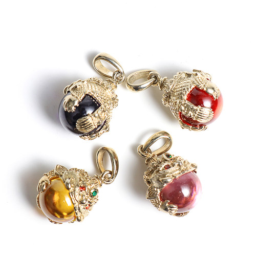 泰国特色 gee 拉胡红色手链吊坠