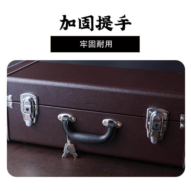 高档品质唢呐皮箱全套配件手提带锁专业唢呐包唢呐皮箱唢呐盒子