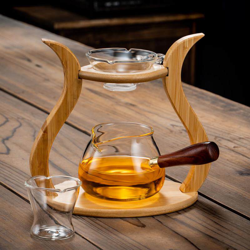 竹制泡茶架子功夫茶具配件茶滤支架过滤网公道杯茶漏架懒人易泡架