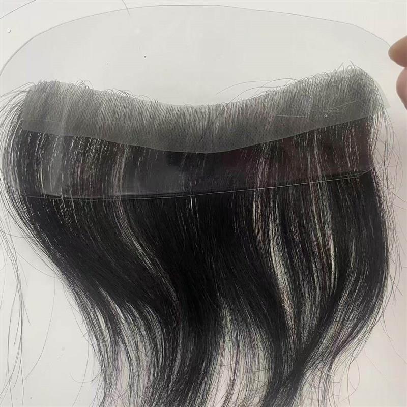 发际线假发贴生物膜彷肤浏海男女生补发片真发无痕超薄隐形浏海贴