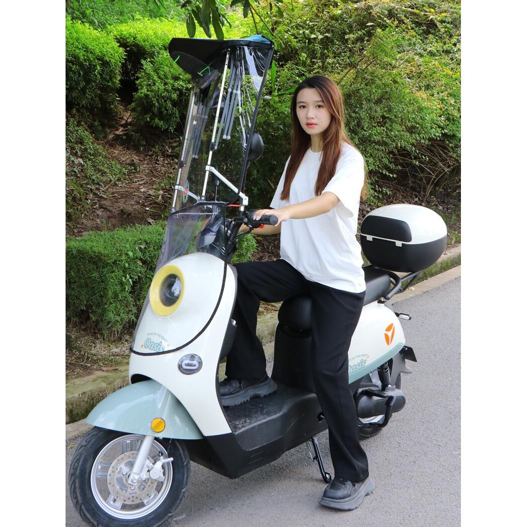 电动汽车篷新型可拆卸七字车棚可折叠可伸缩电池摩托车篷遮阳伞