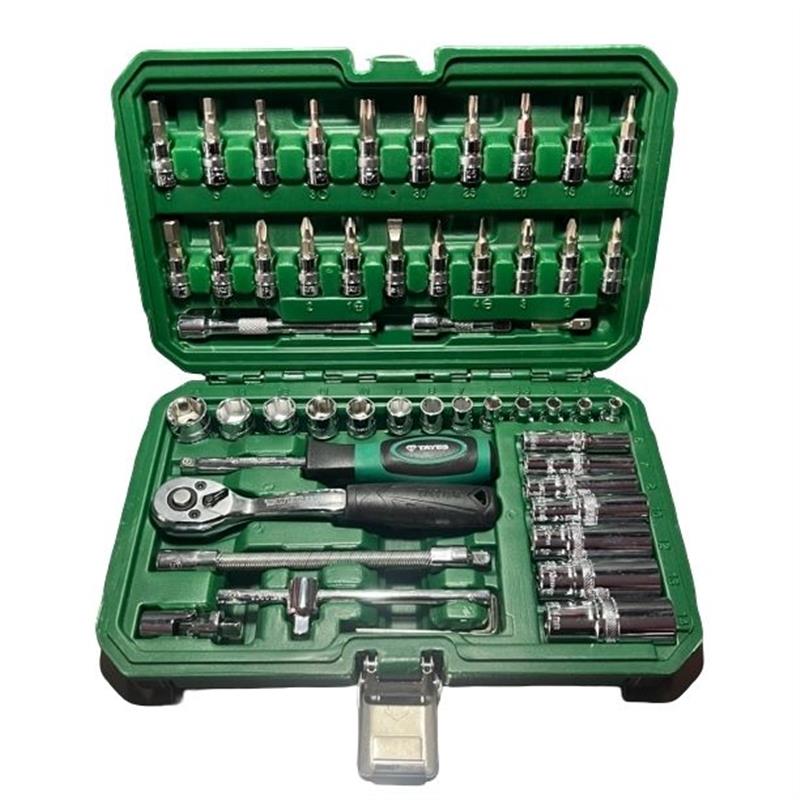 台益斯53件小飞系列公制套筒小组合棘轮扳手 套头旋具工具套装