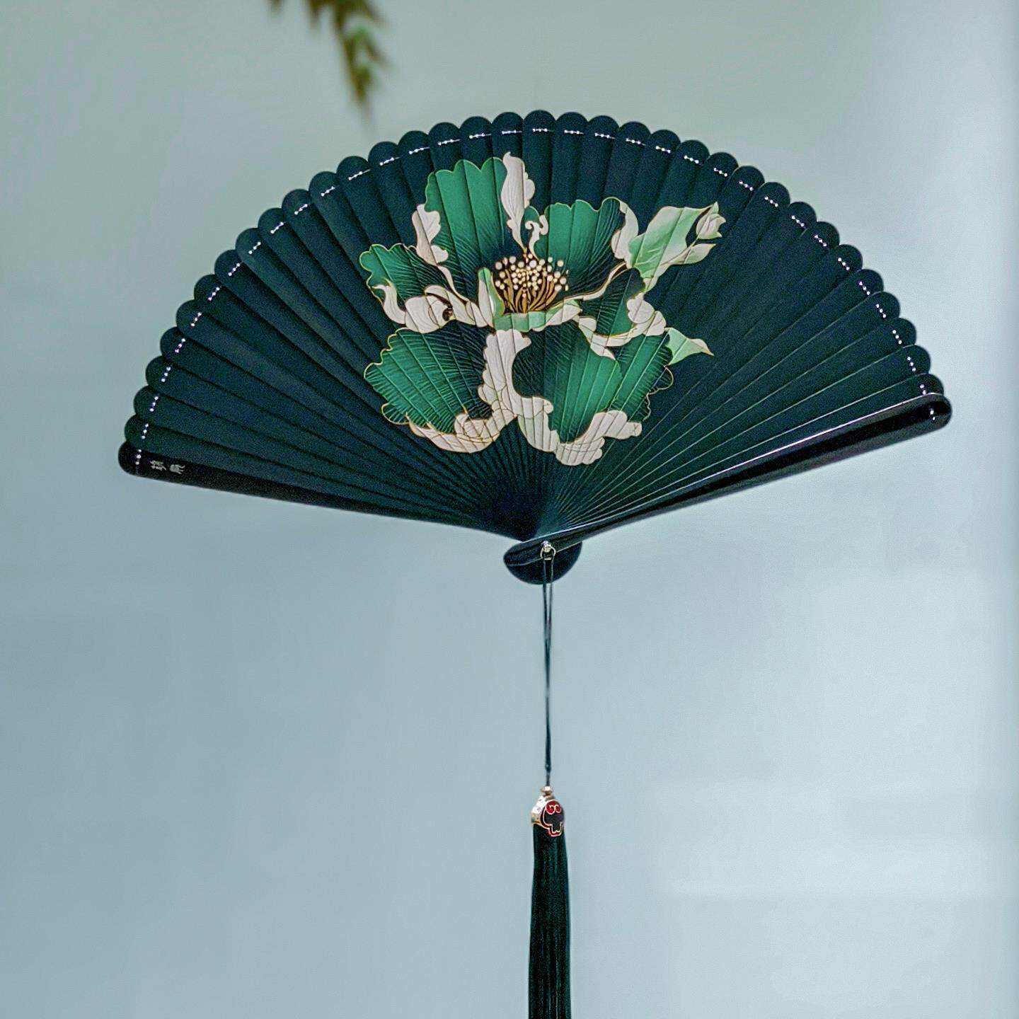 全竹芙蓉花折扇中国风女士扇子新中式汉服舞蹈扇易开合顺滑便携带