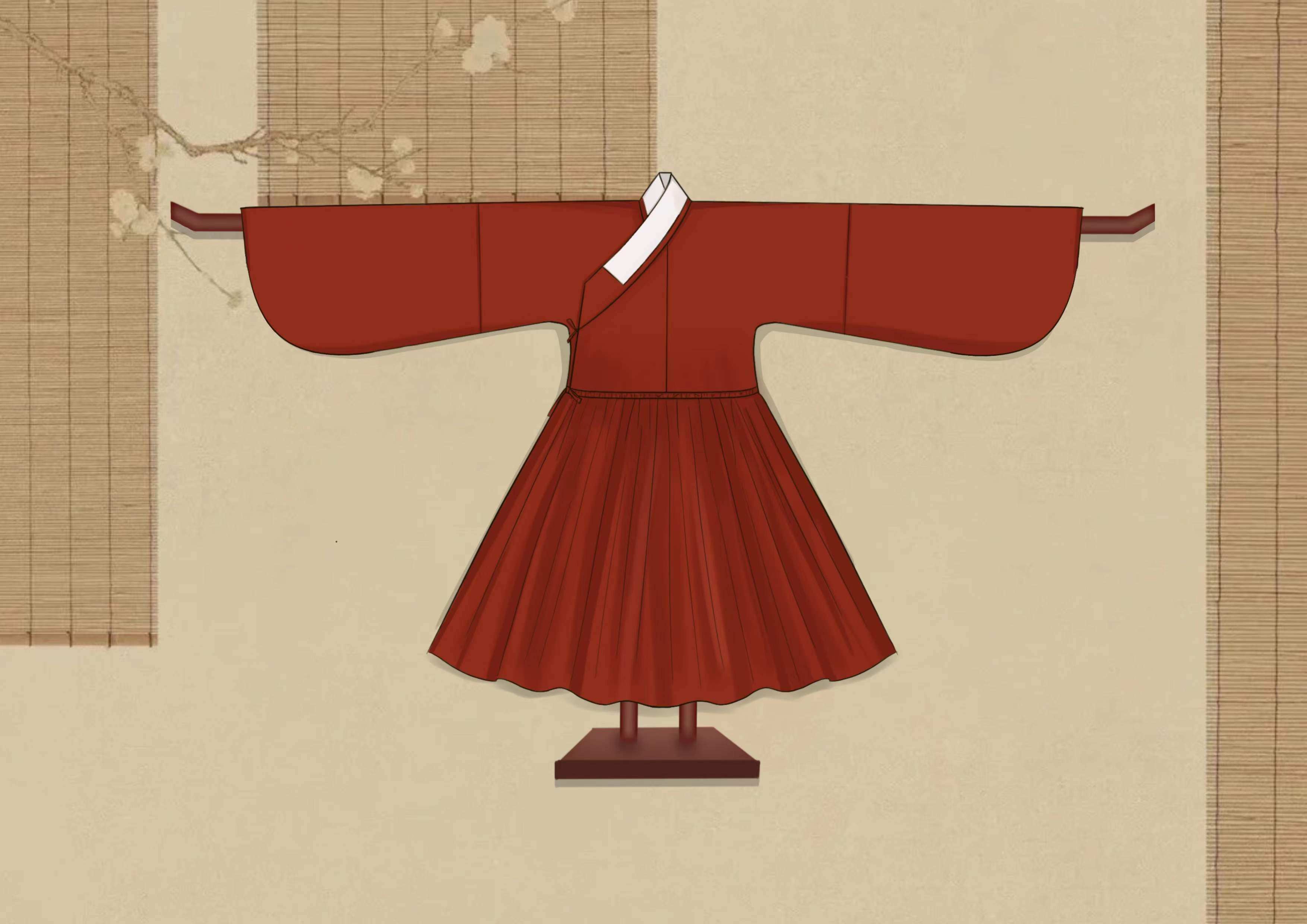 复原明制汉服纸样交领琵琶袖贴里打版模板样板服装制版裁剪制衣图