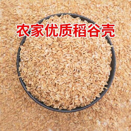 稻壳垫料新鲜谷壳粗糠米糠喂鸡宠物芦丁鸡垫料枕头芯填充酿酒饲料