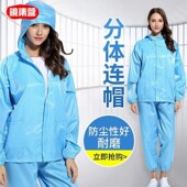 镜集营无尘服分体防尘服防护服车间洁净服净化服喷漆服静电衣防尘