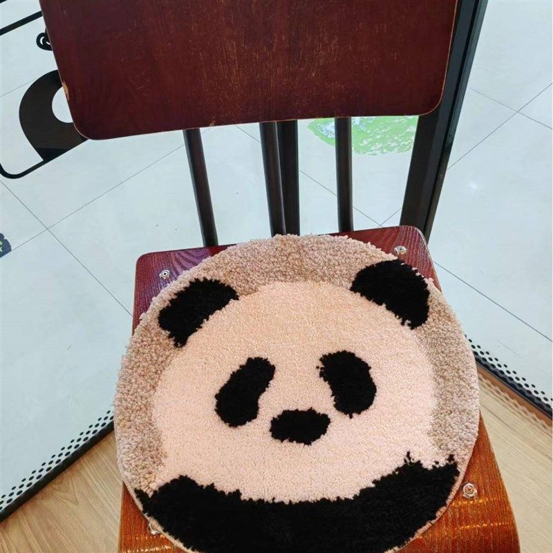 卡通动物坐垫植绒圆防滑坐垫大熊猫北极熊椅垫浴室防滑垫子,居家布艺,美臀垫/保健坐垫,淘宝优惠券,粉丝福利购,淘宝优惠卷