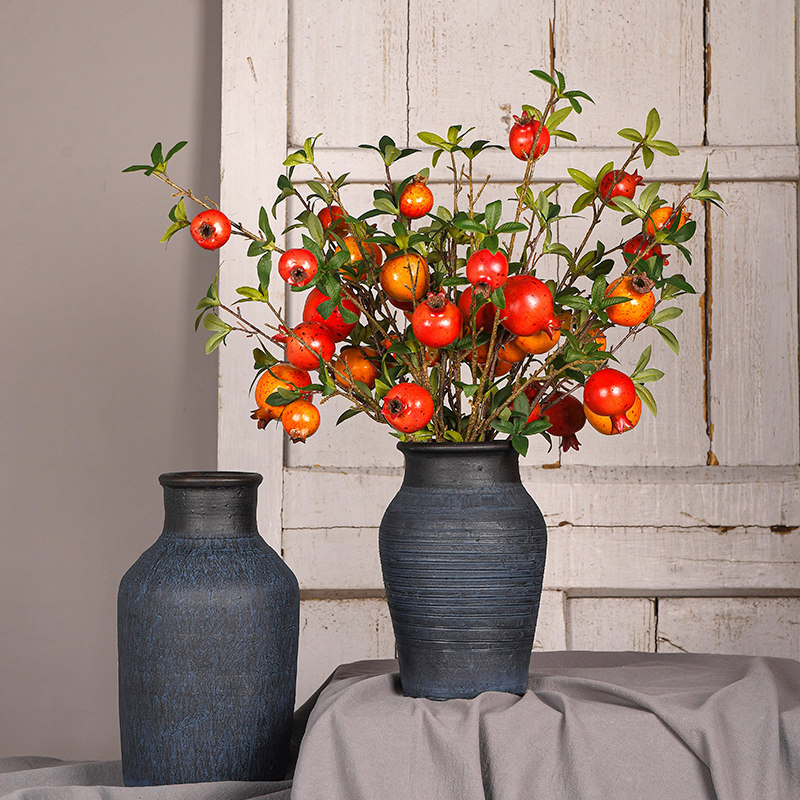 复古陶瓷花瓶手工做旧粗陶罐土陶罐客厅插花摆件多肉花盆家居装饰,家居饰品,花瓶,淘宝优惠券,粉丝福利购,淘宝优惠卷