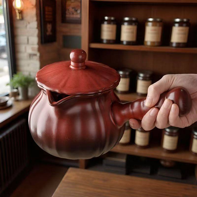 设计师款南瓜造型煮茶壶煮水壶围炉煮茶专用壶大容量烤奶罐罐,餐饮具,茶壶,淘宝优惠券,粉丝福利购,淘宝优惠卷