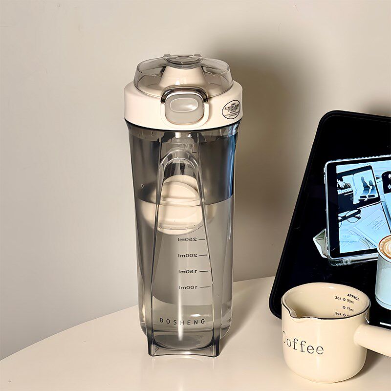 健身咖啡冲泡摇摇杯子大容量耐高温蛋白粉男女便携搅拌水杯带刻度