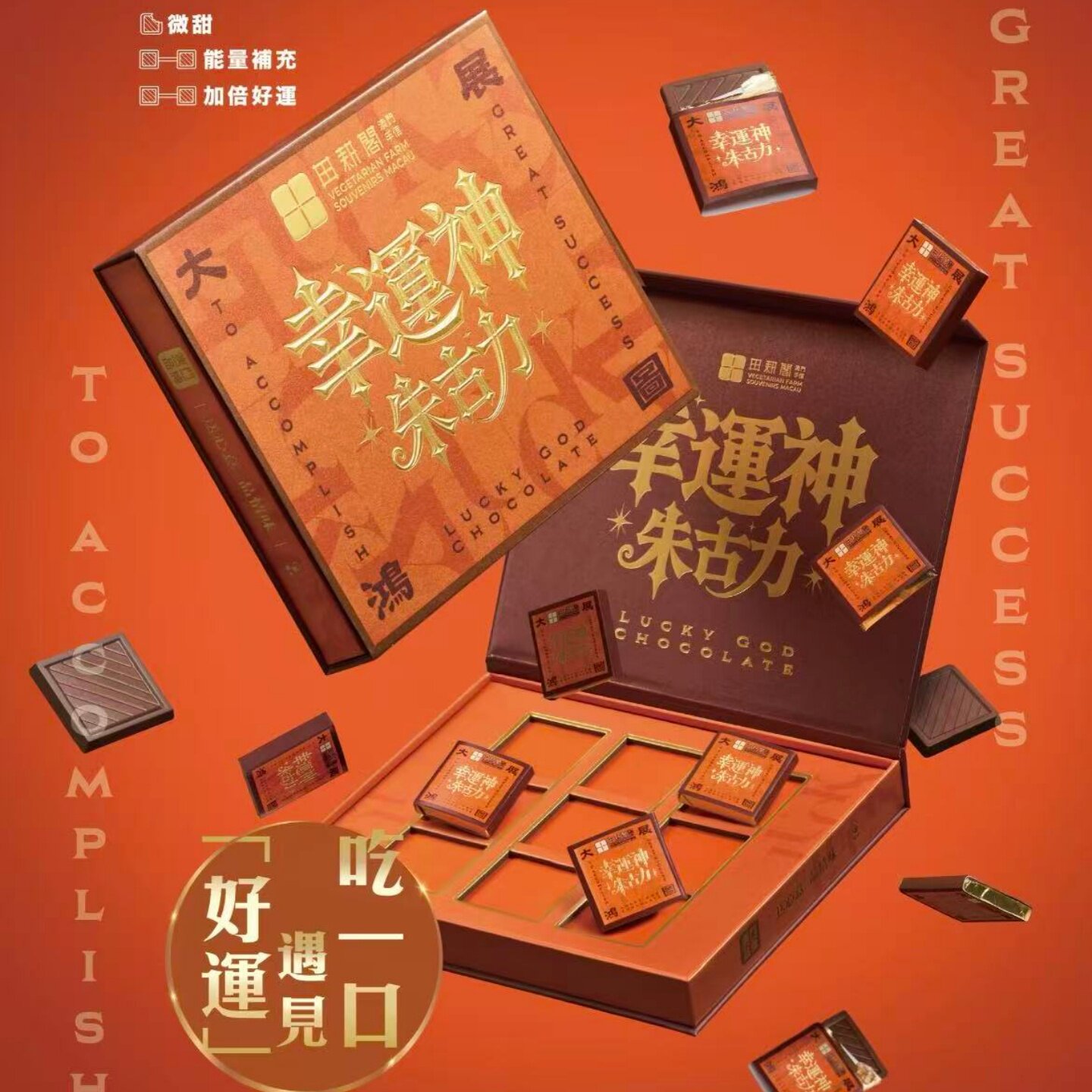 澳门田耕阁新春礼盒扭扭酥幸运朱古力名胜曲奇伴手礼盒新年送礼