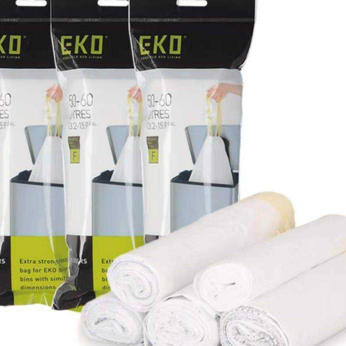 EKO垃圾袋家用加厚手提式抽绳式小号中号大号自动收口垃圾袋超厚