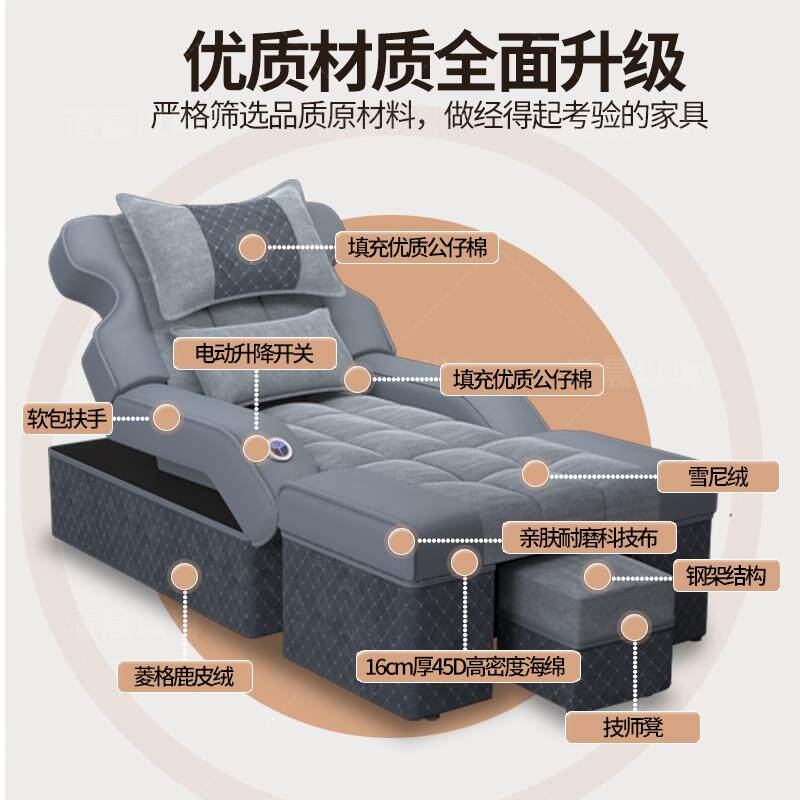 足疗足浴沙发电动椅按摩床洗脚泡脚沙发桑拿沙发沐足采耳按摩沙发