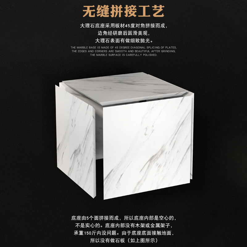 大理石工艺品石墩艺术品雕塑台古堡灰雕塑底座基座落地摆设台摆件