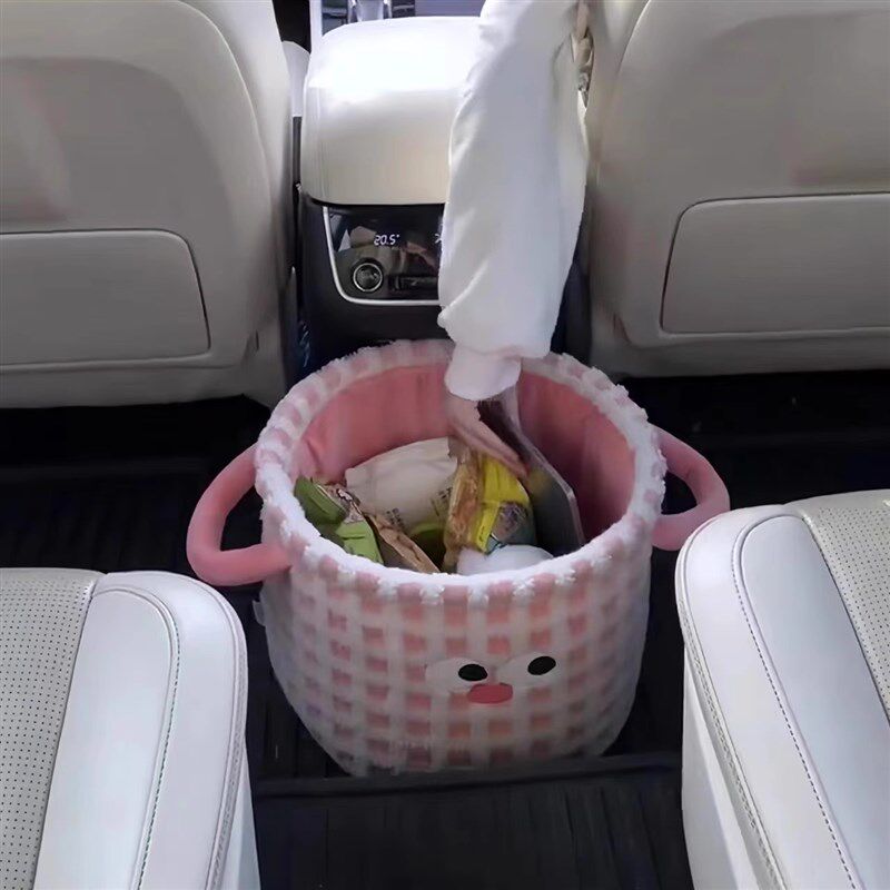 可爱车载收纳箱汽车后备箱储物箱副驾驶折叠大容量创意车内置物桶