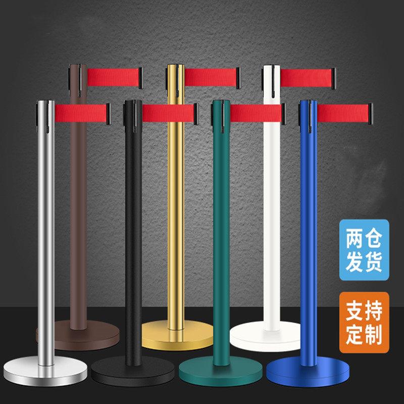 上海一米线伸缩带隔离带安全围栏不锈钢警戒带隔离栏杆排队护栏