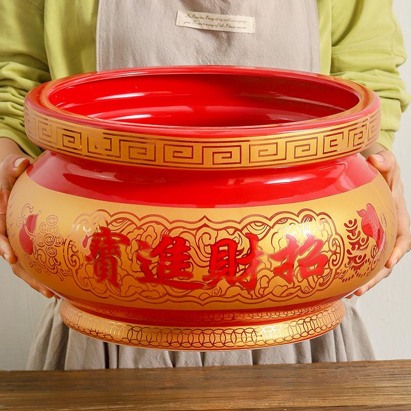 供佛家用陶瓷礼佛祠堂寺庙大号招财进宝香薰炉心经佛堂特大号香炉