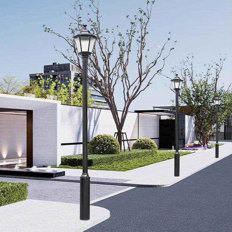 厂家直销单头3米LED户外太阳能庭院灯铝材防水复古庭院别墅高杆灯,家装灯饰光源,景观庭院灯饰,淘宝优惠券,粉丝福利购,淘宝优惠卷