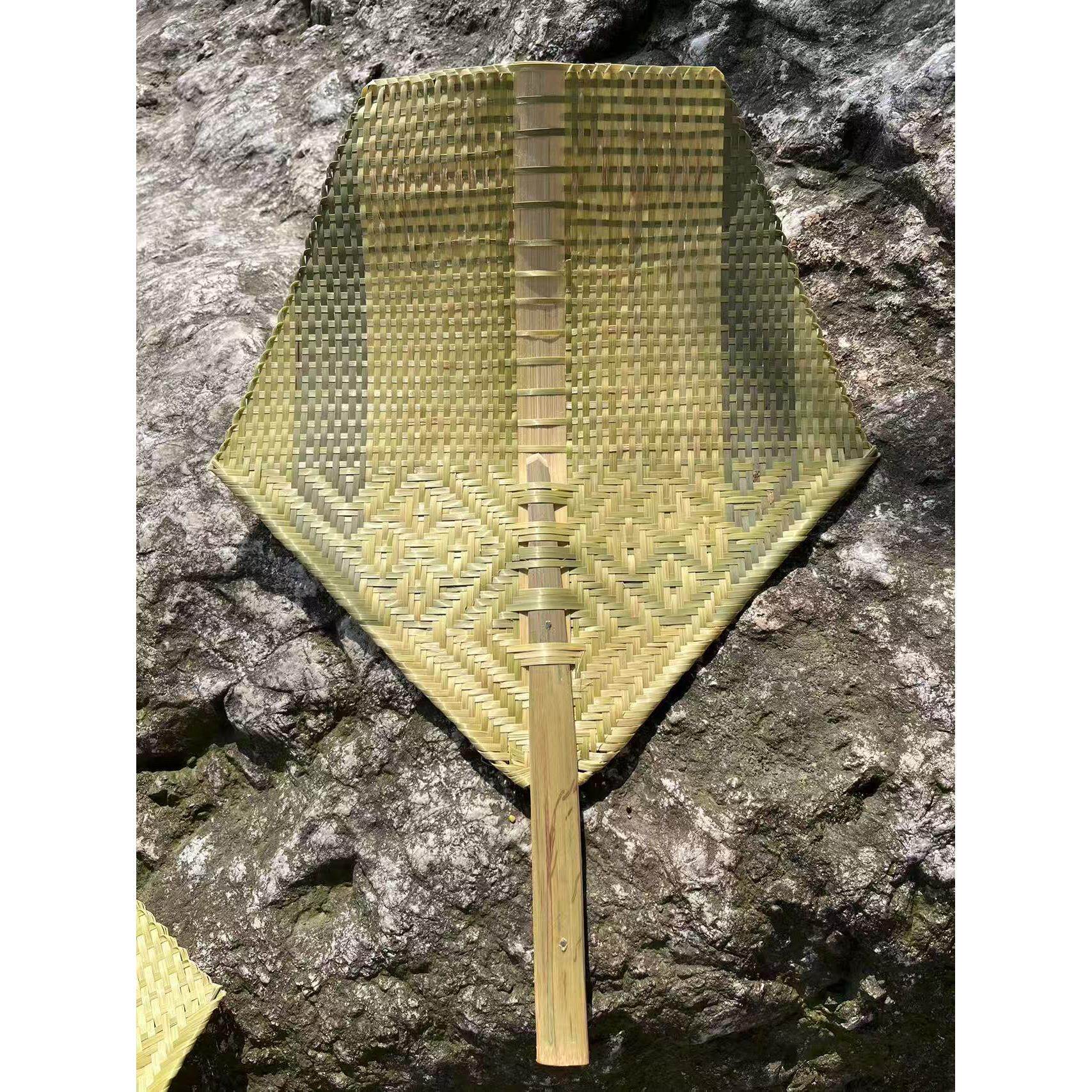 手工竹编扇子全竹扇老式大蒲扇编织竹子团扇夏季扇纳凉古风手摇扇