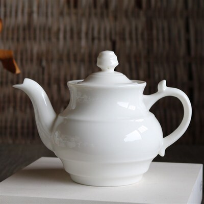 复古陶瓷茶壶大号带滤网功夫茶具泡茶壶500毫升过滤壶手抓把单壶