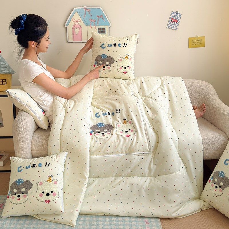 卡通抱枕被子两用二合一汽车载靠垫折叠毯子办公室午睡空调枕头被,居家布艺,抱枕被,淘宝优惠券,粉丝福利购,淘宝优惠卷
