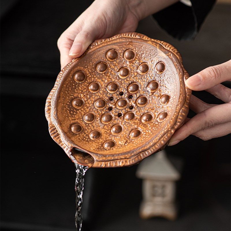 覆古壶承底座创意莲蓬储水式茶壶干泡台日式粗陶功夫茶道底托 托,餐饮具,茶道/零配,淘宝优惠券,粉丝福利购,淘宝优惠卷