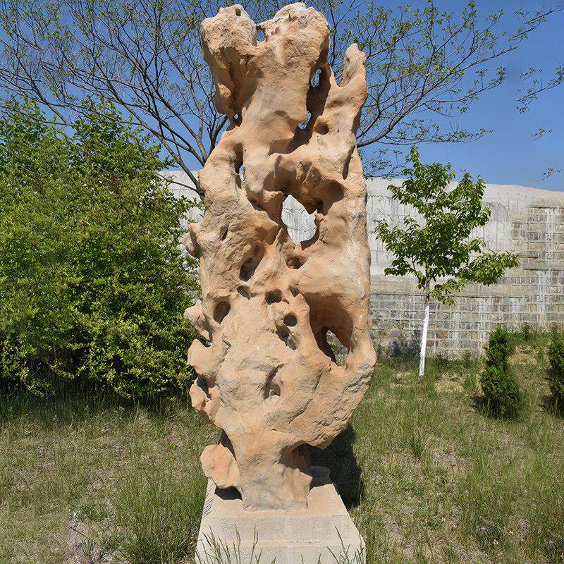 彷真人造太湖石雕塑假山造景摆件中式装饰玄关灵璧石庭院花园布置