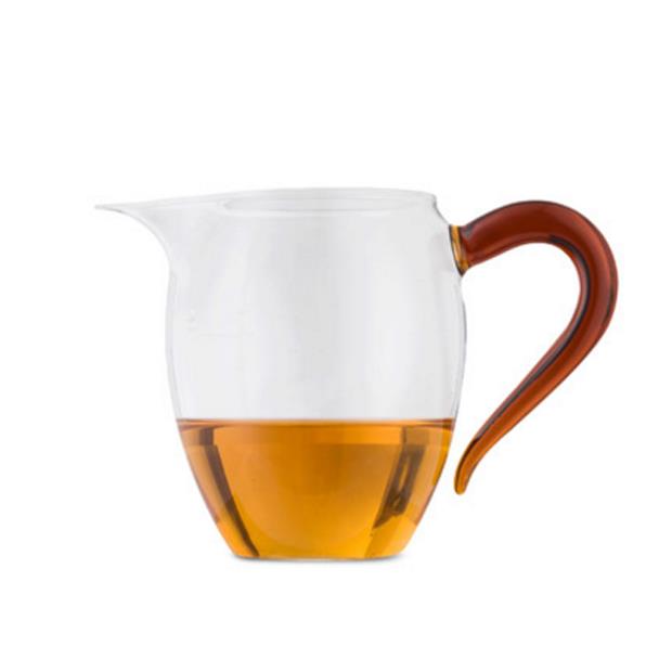 恒福正品 企鹅茶海琥珀色 茶道配件耐热玻璃公道杯 下单价格优惠