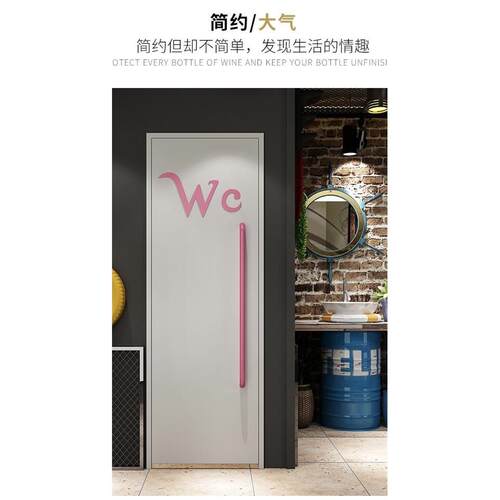 工业风复古铁艺集装箱门厕所卫生间餐厅创意装饰网红简易推拉移门
