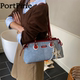 新款 Port Pirie星星托特包2026春季 饺子包百搭牛仔手提包女单肩包