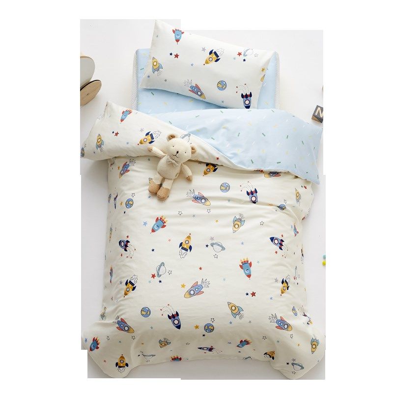 幼儿园被子三件套被套纯棉儿童六件套午睡被褥宝宝入园床品含芯冬