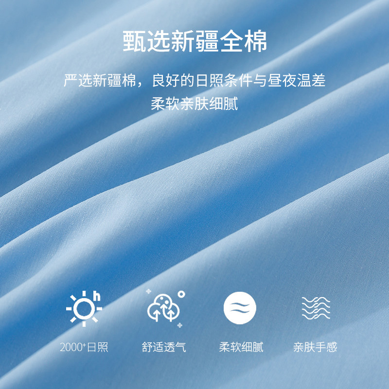 全棉床垫套全包拉链款学生宿舍纯棉褥子垫被套90x190防滑床罩单件