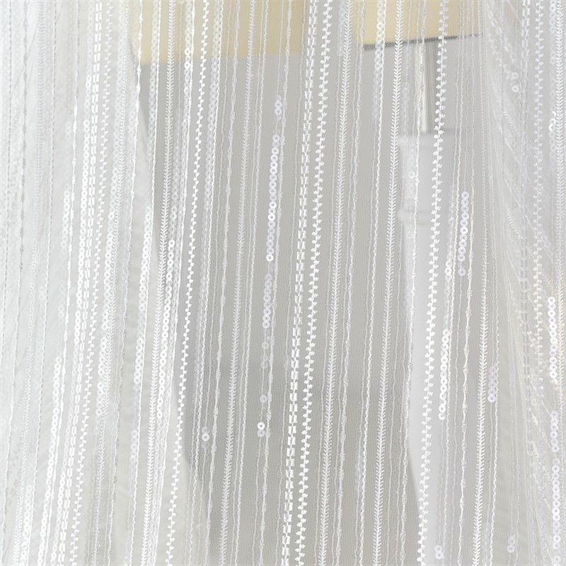 竖纹柔软亮片刺绣蕾丝高端婚纱礼服布料服装连衣裙装饰布料材料白,居家布艺,海绵垫/布料/面料/手工diy,淘宝优惠券,粉丝福利购,淘宝优惠卷