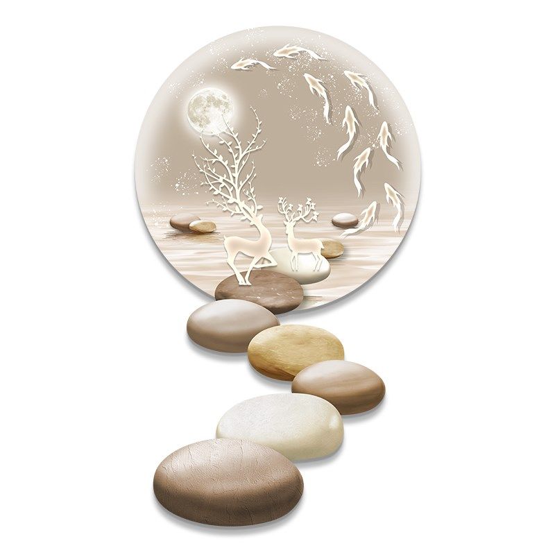 石来运转led带灯轻奢入户玄关装饰画简约现代挂画走廊过道高级感,家居饰品,现代装饰画,淘宝优惠券,粉丝福利购,淘宝优惠卷