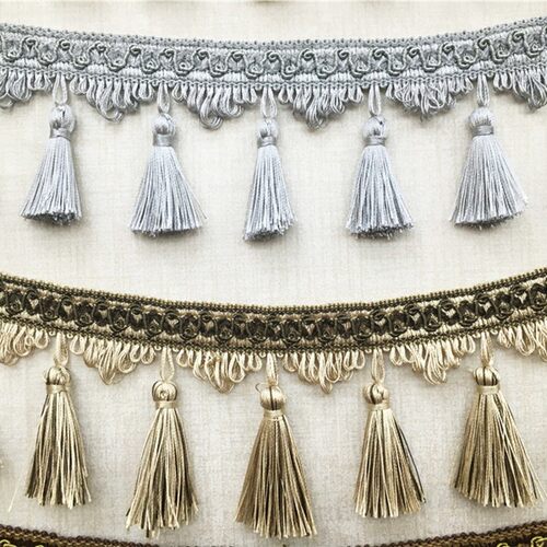 欧式窗帘装饰吊穗流苏花边窗帘底边吊坠吊球沙发婚庆舞台背景辅料