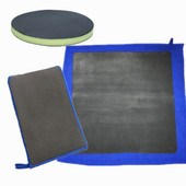 磨泥布洗车擦车强力去污手套汽车美容魔泥布泥火山泥5寸6寸磨泥盘