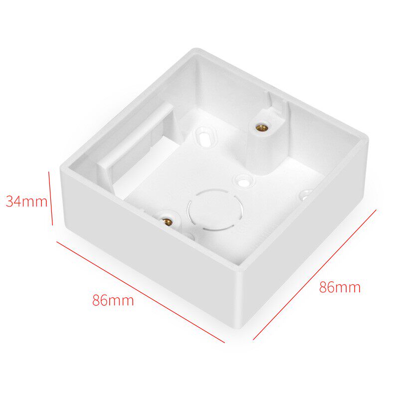接线盒明盒线盒底盒86型通用开关插座86盒明线盒明装下线盒盒子